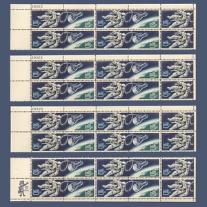 US # 1331-1332 Apollo Space Walk JUMBO MNH Plate / ZIP Blocks (40 Stamps) - Picture 1 of 2