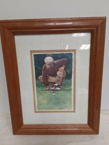 Glen Green The Art Of Golf "Putting" Framed Print - Picture 1 of 4