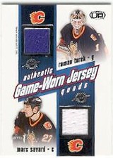 2002-03 Pacific Heads Up Quad Jerseys #5 Turek/Savard/Comrie/Smyth