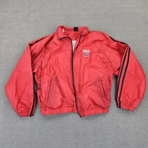 Nebraska Corn Huskers Jacket Mens XL Team Starter Windbreaker Red Zipper Broken - Picture 1 of 18