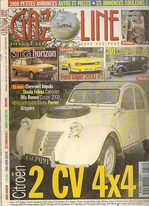 GAZOLINE 58 CITROEN 2CV 4X4 SIMCA HORIZON FORD CAPRI RS 2600 PEUGEOT 201 COMMERC - Imagen 1 de 2