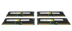 Lot of 4 ELPIDA MC-4R128FKE6D-845 128MB RDRAM RIMM PC800 Memory - Picture 1 of 3