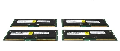 Lot of 4 ELPIDA MC-4R128FKE6D-845 128MB RDRAM RIMM PC800 Memory - Image 1 of 3