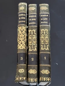 Ribeiro Dos Santos. (Antoine) Poésie D'Elpino Duriense. Tome I. II.III.1812-17 - Picture 1 of 10