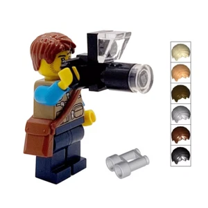 Original LEGO® Fotógrafo Regalo Minifigura Cámara Observador de Aves Día 2 del Padre - Imagen 1 de 5