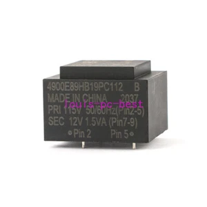 Relé transformador 1 pieza Scll 4900E89HB19PC112 PRI 115V SEC 12V 1,5VA 50/60HZ - Imagen 1 de 4