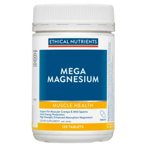 Ethical Nutrients Mega Magnesium 120 Tablets High Strength MetaMag® Vegan - Picture 1 of 3