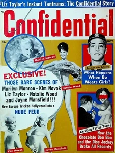 Confidential Magazine October 1962 Marilyn Monroe Jayne Mansfield Natalie Wood - Picture 1 of 2