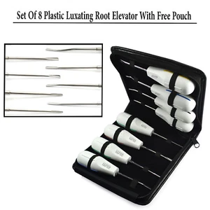 Dental Luxating Elevator White Plastic Handle Root Surgery Extracting Instrument - Picture 1 of 7