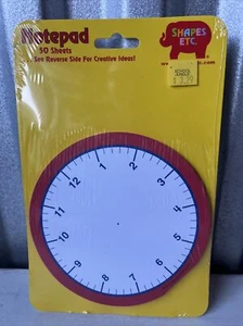 FORMAS ETC: BLOC DE NOTAS GRANDE 50 HOJAS - RELOJ - Imagen 1 de 2