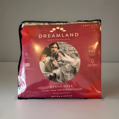 Dreamland Hygge Days Luxus Kunstfell wärmender Überwurf Zebra große Größe - Bild 1 von 4