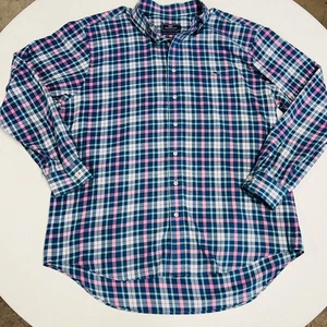 Camisa Tucker Vineyard Vines Performance Calce Clásico Para Hombre Extra Grande Azul Rosa - Imagen 1 de 7