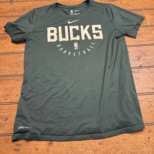 Nike NBA Milwaukee Bucks Baloncesto Dri Fit Camiseta Negra Talla Pequeña Mujer - Imagen 1 de 4