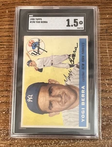 1955 Topps Yogi Berra #198 YANKEES - SGC 1.5 - Picture 1 of 2