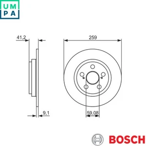 2x BRAKE DISC 0 986 479 766 FOR TOYOTA URBANCRUISER 1ND-TV 1.4L 1NR-FE 1.3L - Picture 1 of 8