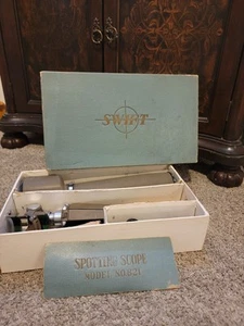 SWIFT SPOTTING SCOPE MODEL 821 W/TRIPOD 5 LENSES ORIGINAL BOX - Picture 1 of 10