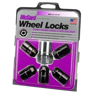 McGard Mopar OEM Wheel + Spare Locks Lug Nuts 1/2-20 Black - Picture 1 of 3