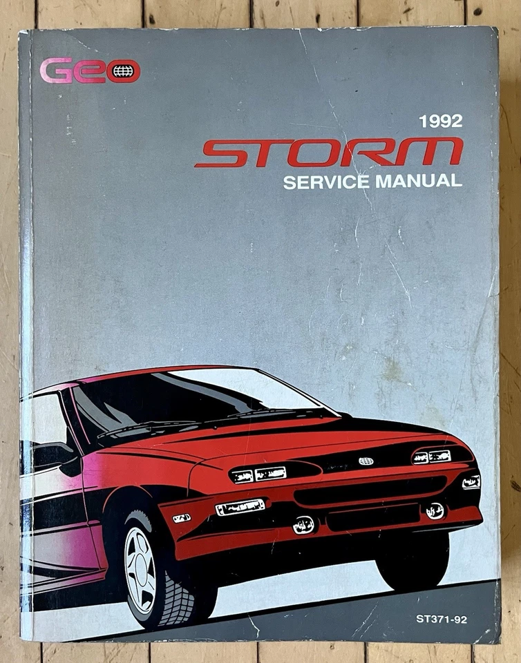 Geo Storm 1992 manual de taller original OEM libro de servicio de reparación Foto 1 de 4