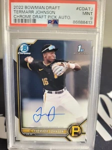 Termarr Johnson 2022 Bowman Draft Chrome 🔥 Auto PSA 9 🔥 Pirates 1st - Picture 1 of 1