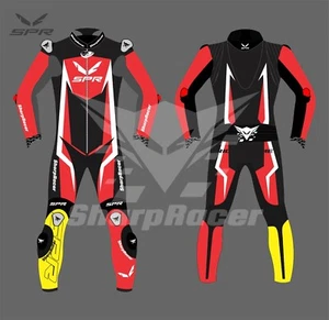 Traje de carreras de cuero personalizado para montar en pista de protección para hombre/mujer - Imagen 1 de 2