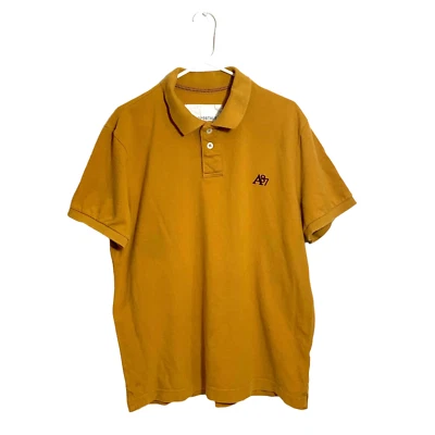 Polo Aeropostale de manga corta para hombre oro amarillo mostaza talla XL/TG Foto 1 de 4