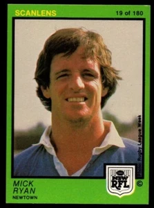 SCANLENS RUGBY LEAGUE CARDS 1982-19 MICK RYAN NEWTOWN - Picture 1 of 3