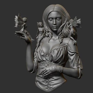 Neu 1/10 antike Kriegerin Frau Büste Resin Figur unbemalt unmontiertes Modell - Bild 1 von 2