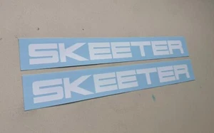 Juego de 2 calcomanías de vinilo para barcos de pesca Skeeter - Imagen 1 de 3