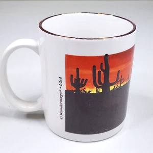 Vintage Wondermugs USA 12oz Mug Desert Sunset Color Changing - Picture 1 of 7