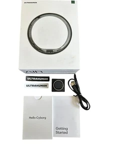 ULTRAHUMAN Air Raw Titanium Ring -Kein App-Abonnement Smart Ring Silber Größe12✅ - Bild 1 von 3