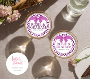 Personalised Drinks Topper Cocktail Party Wedding Hen Birthday Edible Favour - Picture 1 of 7