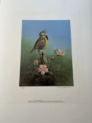 Estampa Owen Gromme Meadowlark assinada 172/500 - The Gromme Master - Imagem 1 de 4