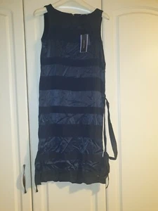 Tommy Hilfiger Midikleid Camilla, Dark Navy UK Größe 6 Neu mit Etikett  - Bild 1 von 5