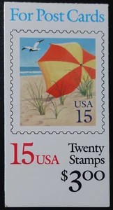 ÉTATS UNIS - USA - CARNET de TIMBRES - VACANCES au BORD de MER N°1888 x20 - Imagen 1 de 2