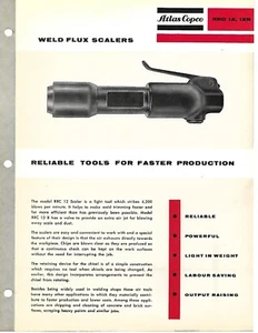 Tool Data Sheet - Atlas Copco - RRC 12 12B - Weld Flux Scaler Brochure (TL318) - Picture 1 of 1