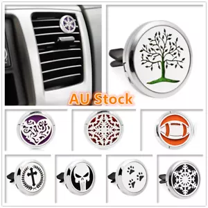 Car Air Freshener Vent Clip Metal Stainless Steel Fragrance Perfume Oil Diffuser - Picture 1 of 137