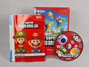 New Super Mario Bros. Wii (Nintendo Wii, 2009) Complete CIB - Picture 1 of 5