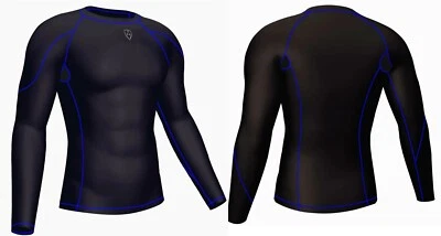 Men’s Long Sleeve Compression Base Layer – Thermal Athletic Gym Shirt - Image 1 of 4