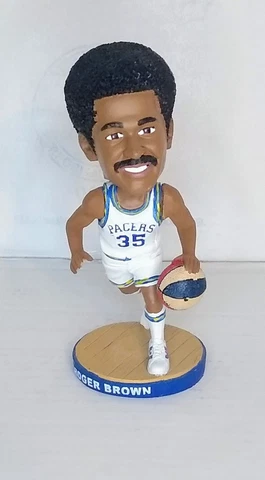 Indiana Pacers 50th Anniversary 2017 Hall of Famer Roger Brown Bobblehead Cover
