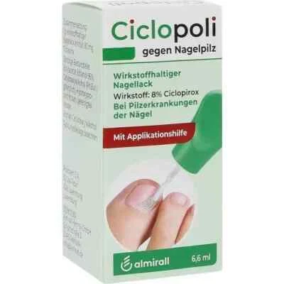 ALMIRALL HERMAL GMBH CICLOPOLI gegen Nagelpilz m.Applikationshilfe 6.6 ml PZN 2247667