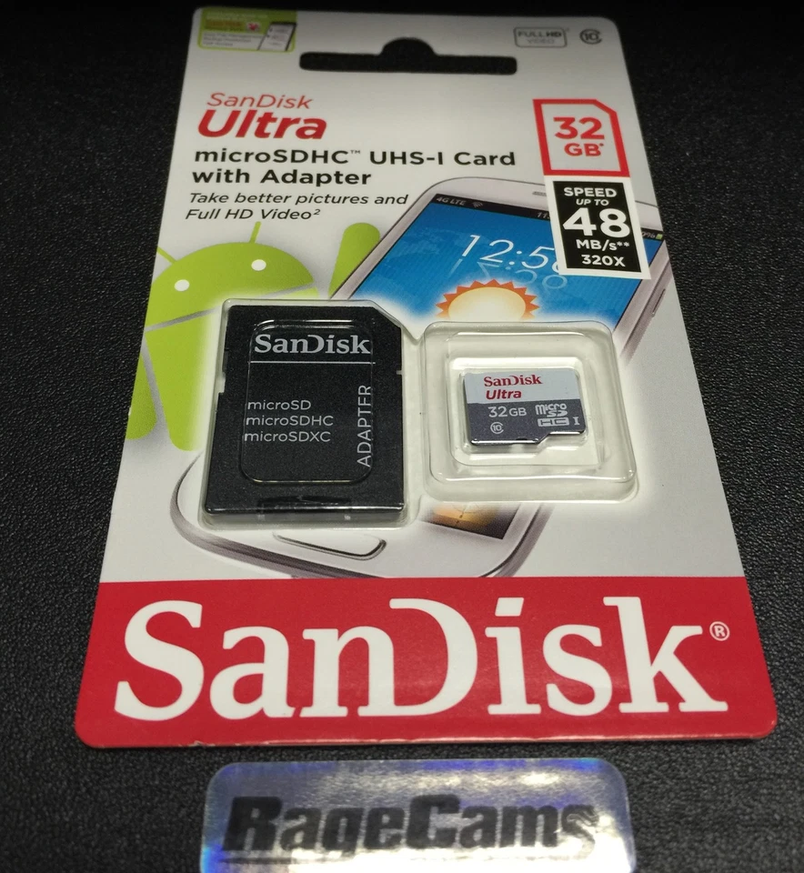SanDisk 32 GB micro SD Memory Card for GoPro-Fire Tablets 32gb Class 10 Ultra - Image 1 of 1