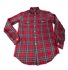 Polo Ralph Lauren Plaid Button-Down Shirt Mens M Classic Fit Red & Green Cotton  - Picture 1 of 8