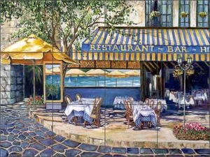 Cafe Tile Backsplash Cook Mediterranean French Art Ceramic Mural GCS010 - Bild 1 von 4