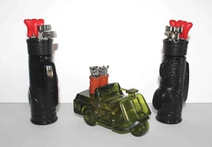 Vintage Avon Golf Cart Full & 2 Sets of Golf Clubs 1 Full 1 Empty - Picture 1 of 10