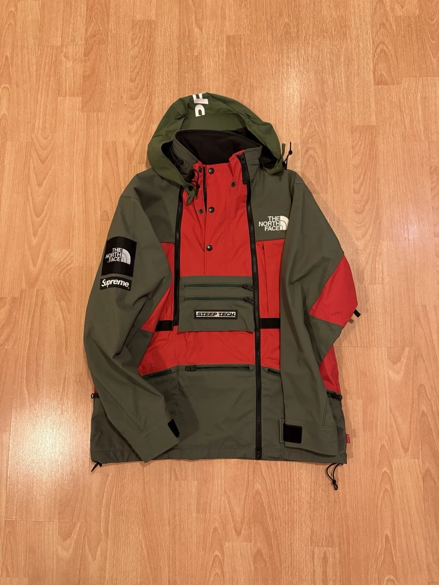 Supreme X The North Face Steep Tech Jacket 2016 Bronze Green Sz M