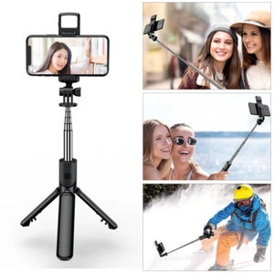 Selfie Stick Phone Tripod Stand with Bluetooth Remote for iPhone Samsung Android - Picture 1 of 15