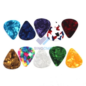 10PCS Acoustic Bulk Guitar Picks Plectrum Electric Smooth 0.50 0.75 1mm - Picture 1 of 2