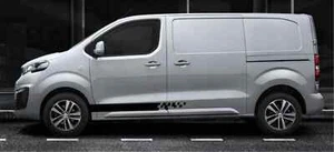 Peugeot Expert Side Stripe Graphics Both Sides Decals Any Year Stickers - Picture 1 of 4