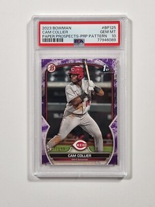 2023 Bowman Chrome Cam Collier Purple Pattern /199 PSA 10 Gem Mint