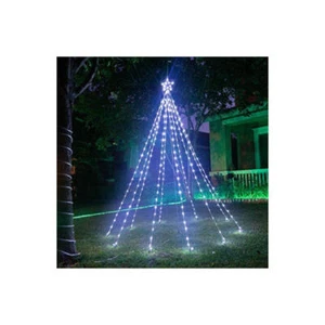 Decorazione Luminosa Manto Rigido Led Altezza 250 cm Luce Bianco Caldo per Inter - Imagen 1 de 2